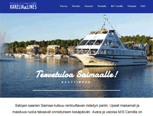 Tablet Screenshot of karelialines.fi